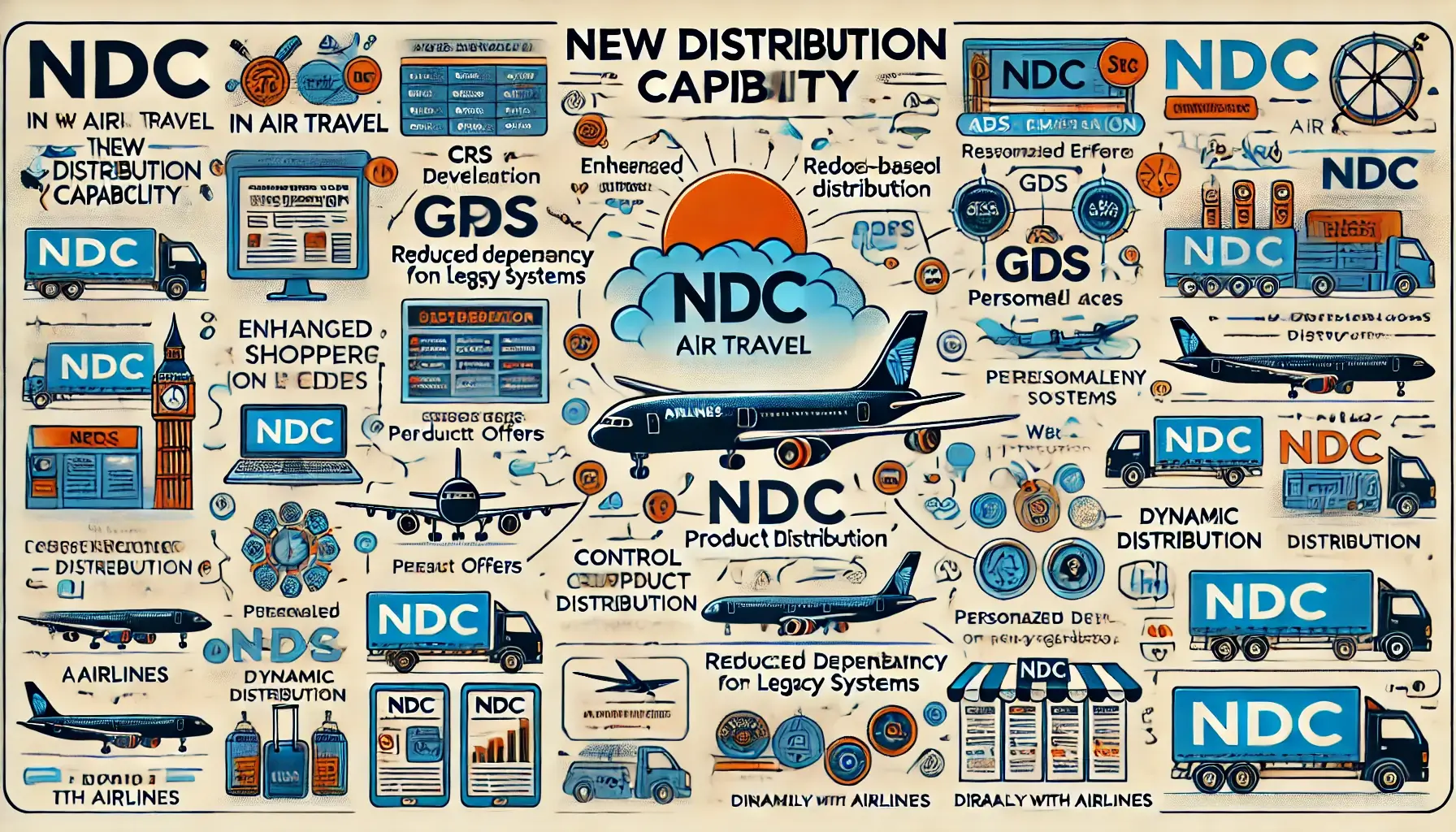 Khả Năng Phân Phối Mới (NDC) Trong Ngành Hàng Không: Hãng Hàng Không, GDSs và Tác Động Đến Ngành